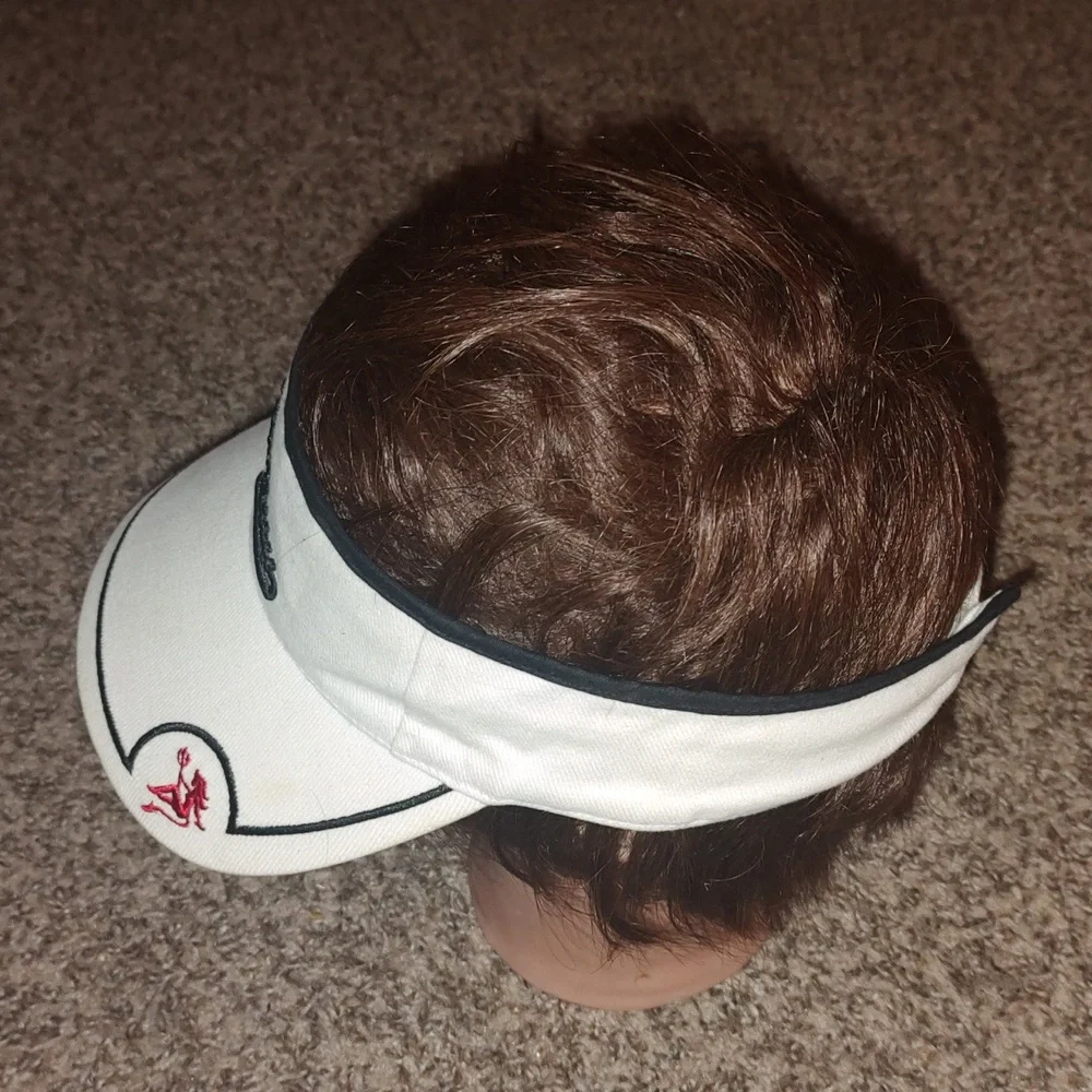 Las Vegas Sin City Unisex White Visor Adjustable OSFM - Picture 4 of 9